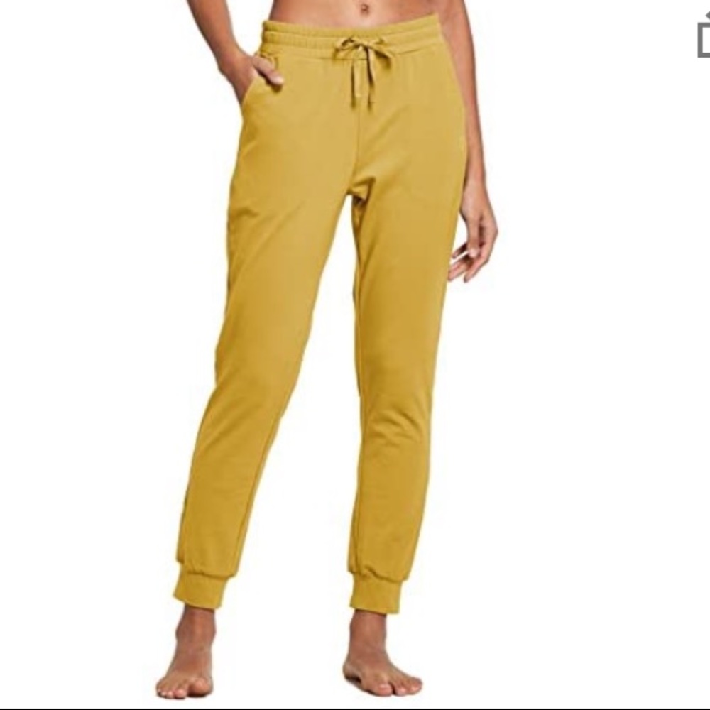 Lightweight Marigold Cotton Joggers